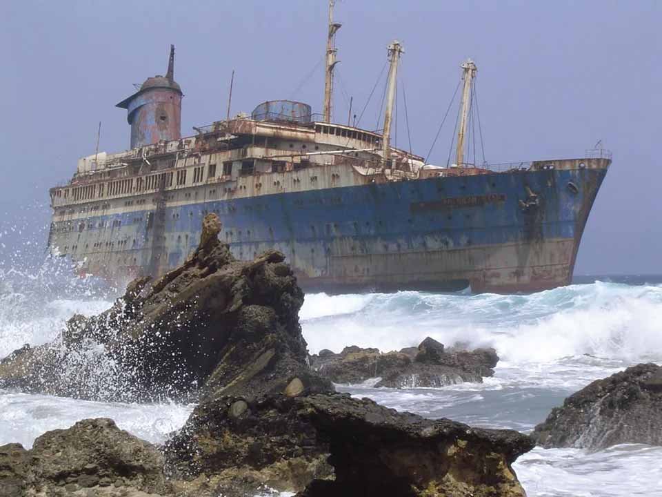 SS America abandoned ship