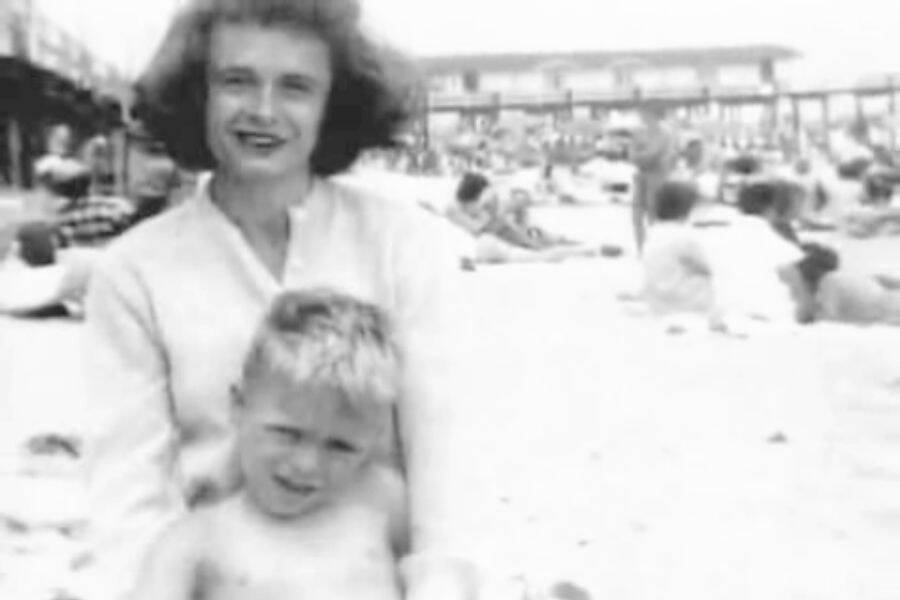 Eleanor Louise Cowell with her son Ted Bundy